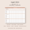 Girl CEO Content Calendar